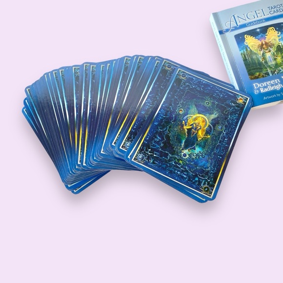 Angel Tarot 78 Card Deck Physical Guidebook Doreen Virtue & Radleigh Valentine - Picture 7 of 15